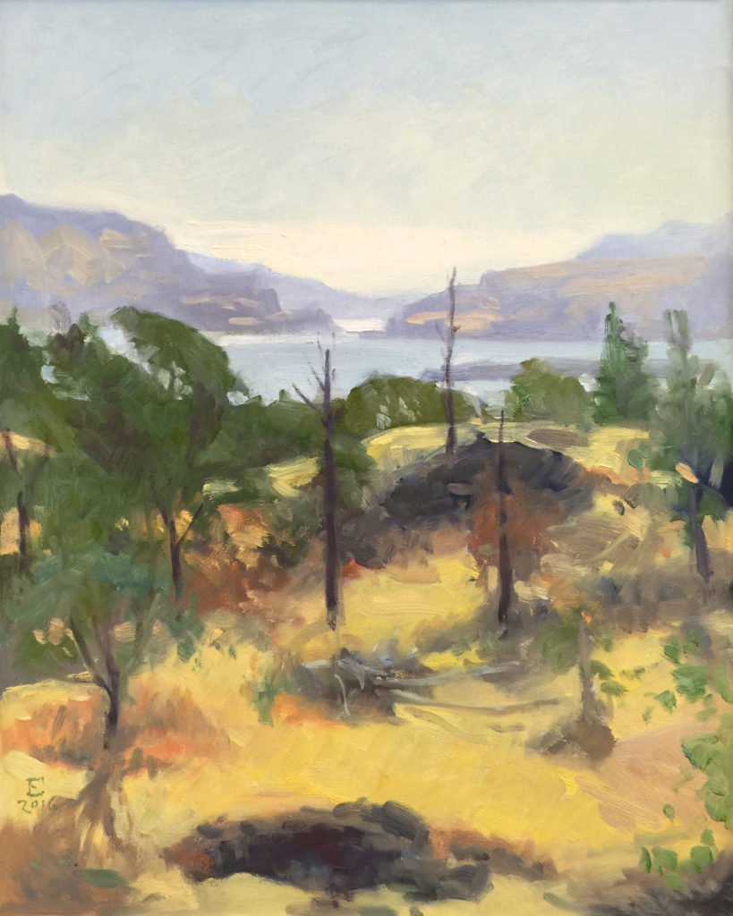 From Catherine Creek Trail 2, oil on canvas, 20 x 16 inches, copyright ©2016