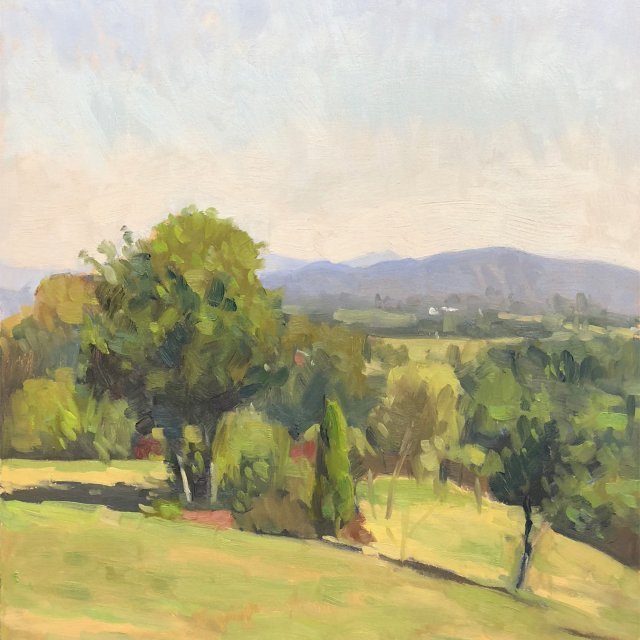 Off 151st (Snohomish), oil on panel, 20 x 16 inches, copyright ©2018