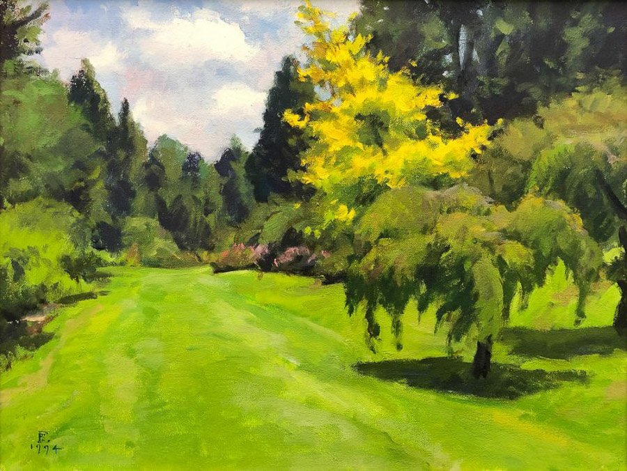 Azalea Way, oil on canvas, 12 x 16 inches, copyright ©1994, $2,200