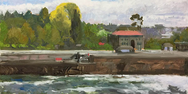 Painting: Hiram Chittenden Locks