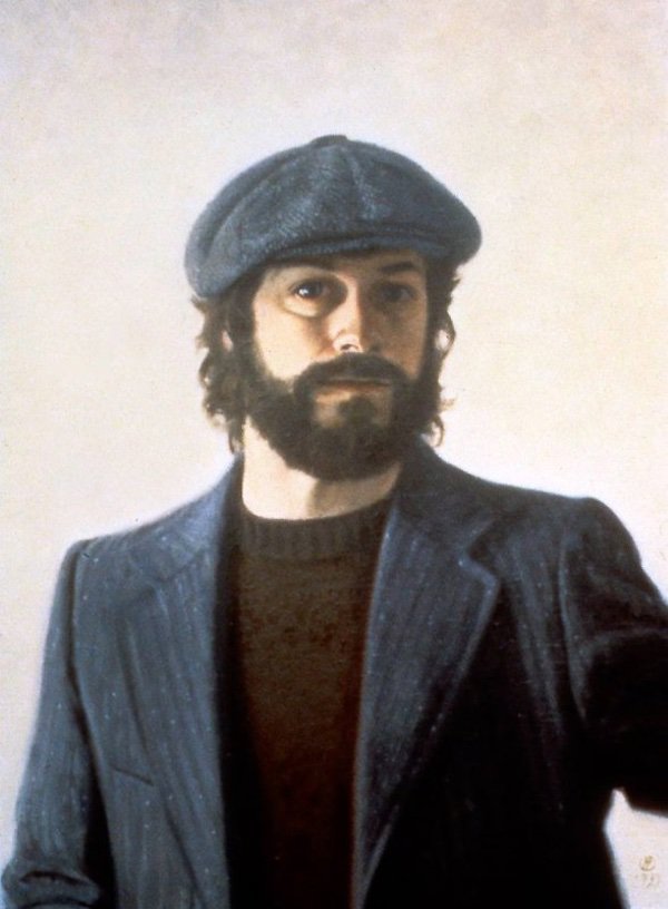 William E. Elston, Self Portrait, NYC, oil on canvas, 24 x 18 inches, copyright ©1979